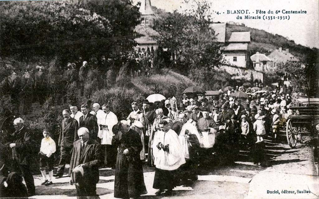 Procesja w Blanot w 600-lecie cudu (1931)