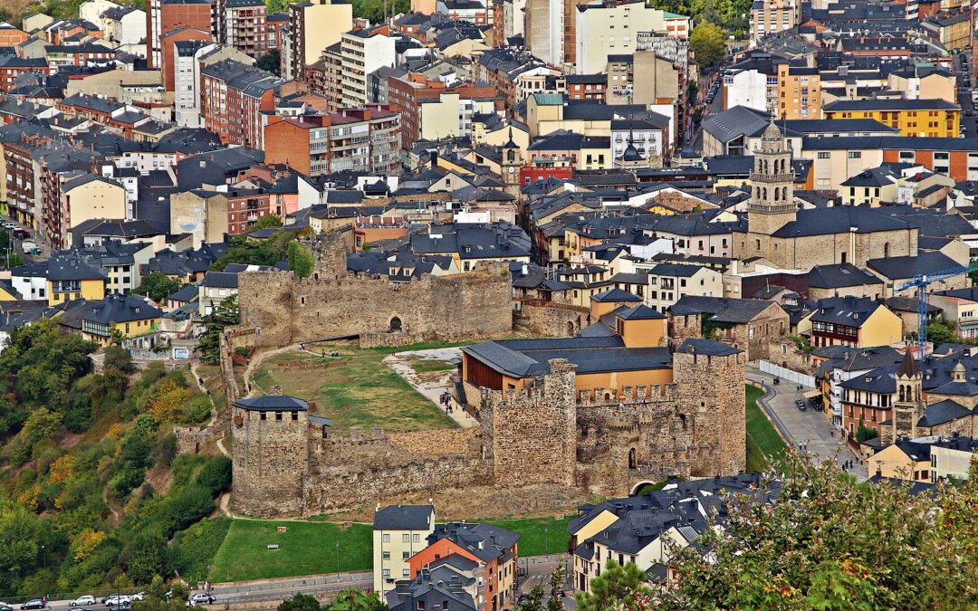 Ponferrada z bazyliką de la Encina