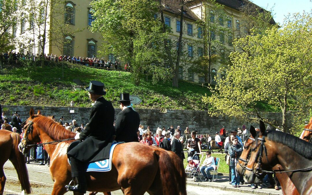 Procesja konna Blutritt w Weingarten